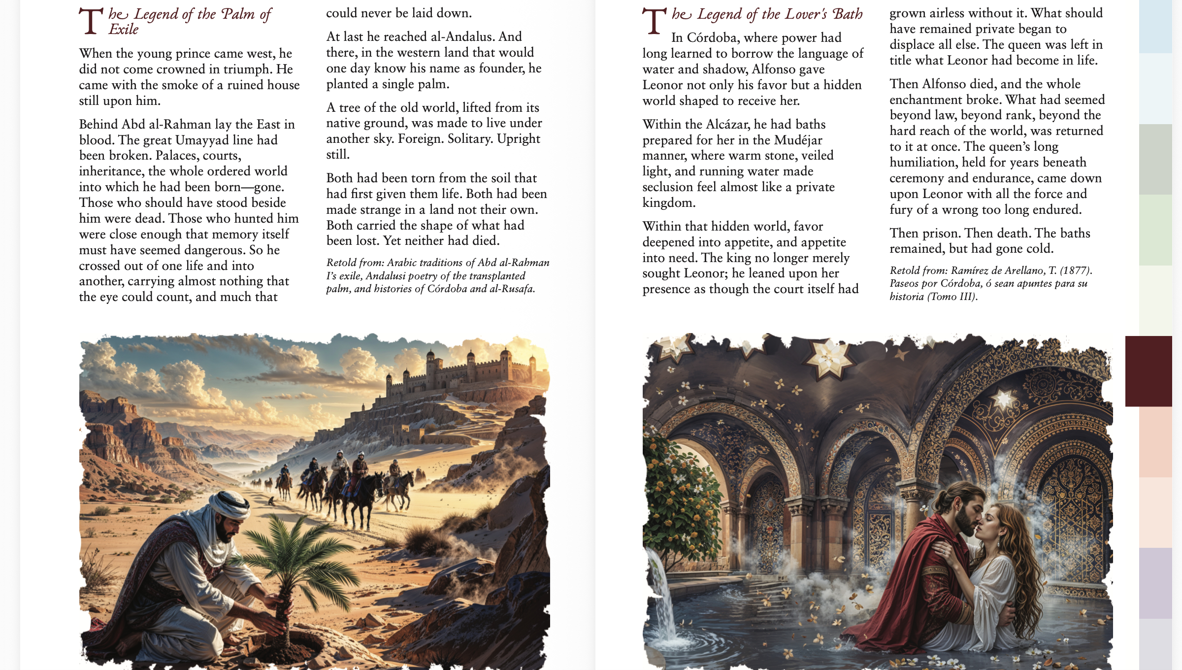 Córdoba legends illustration